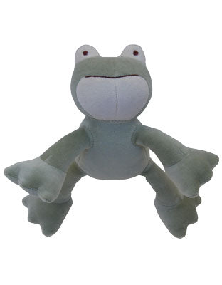 Natural pet toy frog