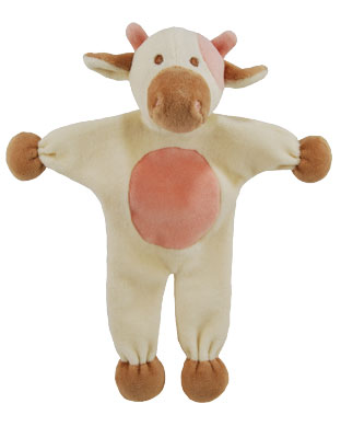 Natural pet toy cow